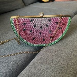 Bejeweled Watermelon crossbody purse